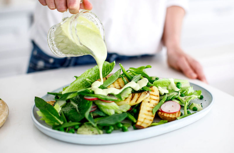 Grilled potato, cucumber, mint & cos salad Recipe | Buy West Eat Best